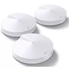 Точка доступа TP-LINK Deco M5 домашняя Mesh Wi-Fi система, AC1300, 867Мбит/с, 400Мбит/с, Bluetooth, 2 GLAN, USB Type-C, 4 антенны, комплект 3 шт