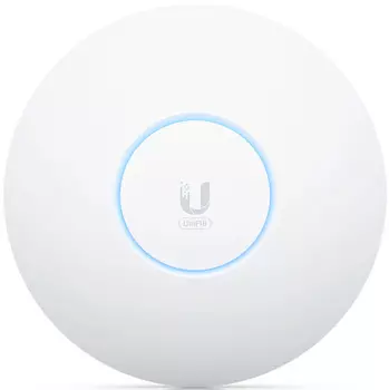 Точка доступа Ubiquiti U6-Enterprise UniFi 6 AP Enterprise, 2,4+5+6 ГГц, Wi-Fi 6E, 4х4 MU-MIMO, 802.3at, 1х 2,5G RJ45