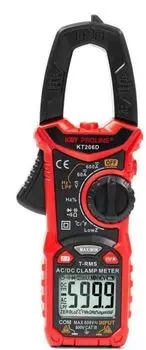 Токовые клещи цифровые КВТ 80753 КТ 206D серия PROLINE