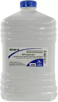 Тонер B&W (Black&White) HST-001-1K для картриджей CF218A/CF230A для совместимого картриджа с роликом проявки (DR) (фл. 1кг) Standart фас.Россия