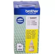 Чернила Brother BT5000Y для DCPT310/510W/710W/520/720/820 жёлтые (41,8мл, 5000стр)