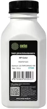 Тонер Cactus CS-THPCWHUM-100 пурпурный флакон 100гр. для принтера HP Color W2070/1/2/3