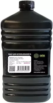 Тонер Cactus CS-TKYCU2M-LT-500 пурпурный флакон 500гр. для принтера Kyocera Color Universal TK-52xx/TK-54xx/TK-83xx/TK-85xx/TK-88xx