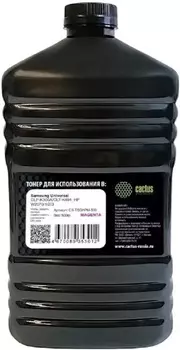 Тонер Cactus CS-TSGHPM-500 пурпурный флакон 500гр. для принтера Samsung Universal CLP-K300A/CLT-K404; HP W2070/1/2/3