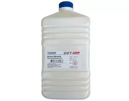 Картридж CET Тонер NF5Y для KONICA MINOLTA Bizhub C220/280/360 (Japan) Yellow, 500г/бут, (унив.), CET8813500