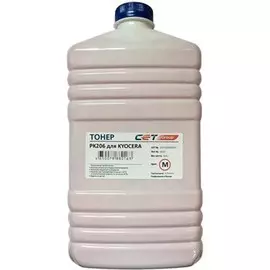 Тонер CET OSP0206M-500 PK206 пурпурный бутылка 500гр. для принтера Kyocera Ecosys M6030cdn/6035cidn/6530cdn/P6035cdn