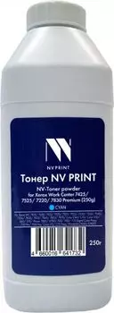 Тонер+девелопер NVP NV-XR7425-PR-250gC для Xerox WorkCenter 7425, 7525, 7220, 7830 Premium (250г) Cyan. WC 7425, 7428, 7435; WC 7220, 7225; WC 7525, 7