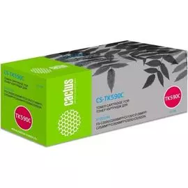 Тонер-картридж Cactus CS-TK590С CS-TK590C голубой для FS-C2026MFP/C2126MFP/C2526MFP/C2626MFP/C5250DN (5000стр.