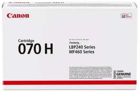 Тонер-картридж Canon 070 H 5640C002 черный для MF461w/463dw/465dw/LBP243dw/246dw 10200стр.