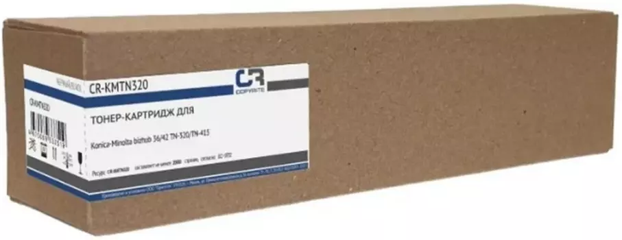 Тонер-картридж CopyRite CR-KMTN320 для Konica Minolta bizhub 36/42 TN-320/TN-415, 20000стр