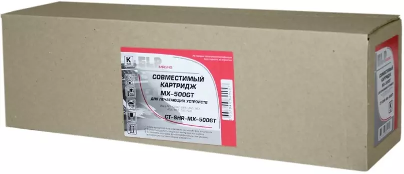 Тонер-картридж ELP CT-SHR-MX-500GT Sharp MX-M282/283/362/363/452/453/502/503 (MX-500GT) 40K (туба 1000г)