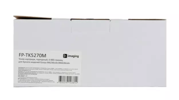 Тонер-картридж Fplus FP-TK5270M пурпурный, 6 000 страниц, для Kyocera моделей Ecosys M6230cidn/M6630cidn