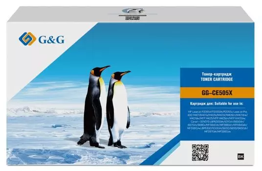 Картридж GG-CE505X Cartridge G&G for HP LJ P2055/M401/M425; Canon LBP6300dn/6310dn/6650dn/6670dn/6680x (6500)