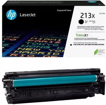 Тонер-картридж HP 213X W2130X черный (9000 стр)