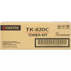 Тонер-картридж Kyocera TK-820C 1T02HPCEU0 для FS-C8100DN Cyan 7000 стр