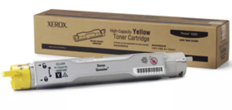 Тонер-картридж Xerox 106R01084 для Phaser 6300, 7 000 копий, большой ёмкости, жёлтый