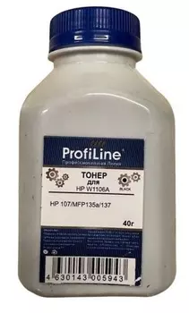 Картридж ProfiLine PL_TNR_W1106A_40_P PL-W1106A для принтеров HP Laser 107/MFP135/137 40гр PET Фас РФ