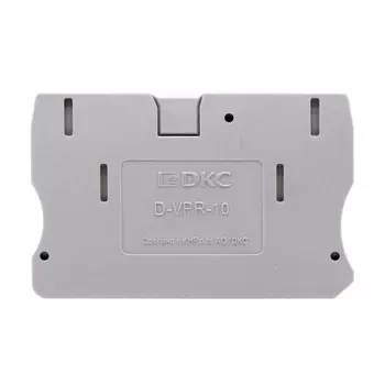 Торцевой изолятор DKC D-VPR-10 для клеммы VPR-10, "Nuputuk"