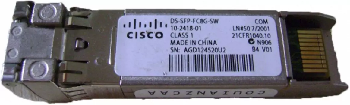 Трансивер Cisco DS-SFP-FC8G-SW= 8Gbps Fibre Channel SW SFP+, LC, Spare