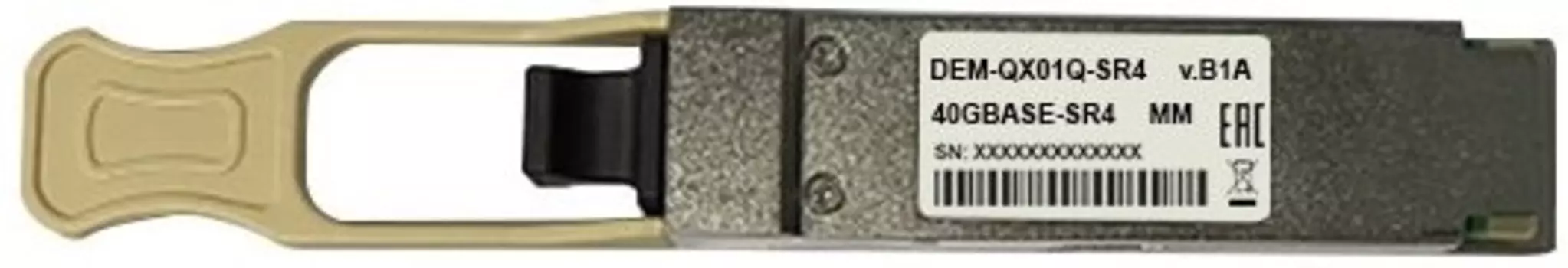 Трансивер D-link QX01Q-SR4/B1A QSFP+, 40GBase-SR4 (MPO), 850нм, многомод, OM3: до 100м/ OM4: до 150м