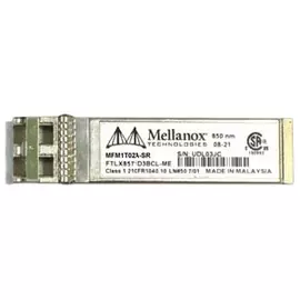 Трансивер MELLANOX TECHNOLOGIES MFM1T02A-SR optical module, ETH 10GbE, 10Gb/s, SFP+, LC-LC, 850nm, S