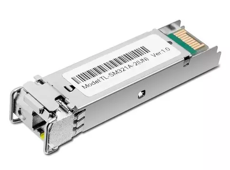 Трансивер TP-LINK SM321A-2 1550 нм, RX 1310 нм, 1 симплексный разъём LC, расстояние передачи до 2 км по кабелю SMF 9/125 мкм (одномодовое волок