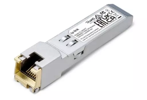 Трансивер TP-LINK SM331T 1000BASE-T RJ45, медный трансивер 1000 Мбит/с RJ45, Plug and Play подключение к SFP-слоту, дальность до 100 м (по кабелю