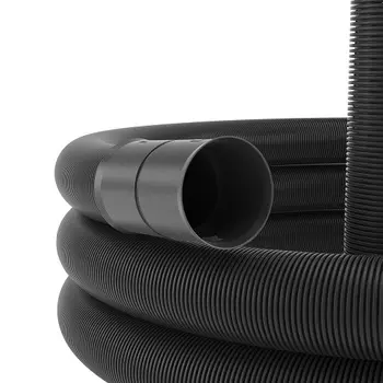 Труба DKC 140911A гибкая двустенная дренажная д.110мм, класс SN6, перфорация 360 град.,50м, цвет черный