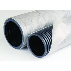 Труба DKC 141916A-8K гибкая двустенная дренажная д.160мм с геофильтром, класс SN8, перфорация 360 град., 50м, цвет черный