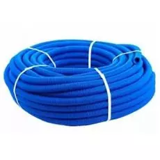 Труба гофрированная DKC 11920 ППЛ d20мм, гибкая, лёгкая, с протяжкой, цвет синий "Octopus" (уп.100м.)