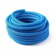 Труба гофрированная DKC 11925 ППЛ d25мм, лёгкая с протяжкой, цвет синий "Octopus" (уп.50м.)