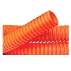Труба гофрированная DKC 71516 ПНД d16мм, гибкая, тяжёлая, с протяжкой, цвет оранжевый "Octopus" (уп.100м.)