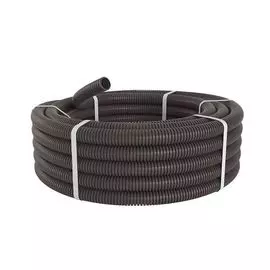 Труба гофрированная DKC PA601721F0 полиамидная, DN17мм, ПВ-0, Dвн 16,8 мм, Dнар 21,2 мм, цвет тёмно-серый, без протяжки, "Octopus" (уп50м)