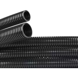 Труба гофрированная DKC PA601721HB HF, полиамидная, DN17мм, RoHS, HB, Dвн 16,8 мм, Dнар 21,2 мм, цвет чёрный, без протяжки, "Octopus" (уп50м)