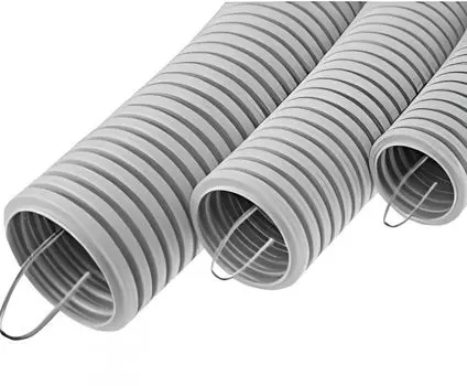 Труба гофрированная лёгкая Ecoplast 10150-15 ПВХ, с зондом диам 50мм (15м)