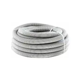 Труба гофрированная лёгкая Ecoplast 60140 ПП, с зондом, цвет серый, диам. 40мм (20м)