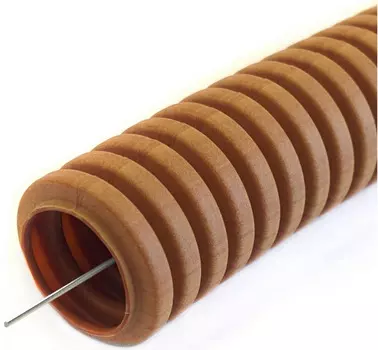 Труба гофрированная лёгкая Промрукав PR01.0031 ПВХ 350 Н бук с/з д16 (100 м)