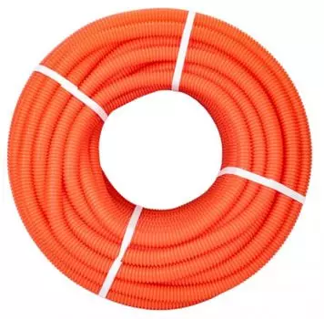 Труба гофрированная Rexant 28-0025-5 из ПНД, с зондом, оранжевая, диам. 25мм (50 м/уп)