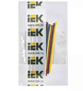 Трубка термоусадочная IEK UDR10-002-001-021-S нг-LS 2/1 100мм 7 цветов по 3шт