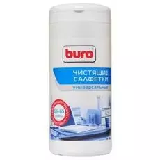 Туба Buro BU-Tmix с чистящими салфетками, универсальные, 65 влажных и 65 сухих