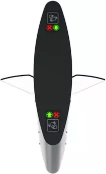 Турникет БЛОКПОСТ СКП 1400 с раздвижными створками, с автоматической функцией "антипаника", комплект считывателей (HID, E-Marine), створки - (акрил)ст