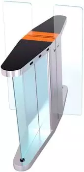 Турникет БЛОКПОСТ СКП 1600 с раздвижными створками, с автоматической функцией "антипаника", комплект считывателей (HID, E-Marine), створки - (акрил)ст