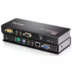 Удлинитель Aten CE350-AT-G VGA/SVGA+KBD/MOUSE PS/2+AUDIO+RS232, 150 метр., SPHD17+HD-DB15+2x6MINIDIN+2xMINI JACK+DB9, Female, c KVM-шнуром PS2x1.8м.,