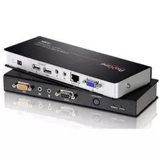 Удлинитель Aten CE770-AT-G VGA/SVGA+Kbd/Mouse USB+Audio+RS232, 300 метр., SPHD15+HD-DB15+2xUSB A-тип+2xMini Jack+DB9, Female, без шнуров, БП 220> 5.3V