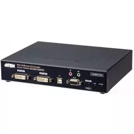 Удлинитель Aten KE6940AT-AX-G передатчик/transmitter, KVM USB 2xDVI-I+AUDIO+RS232, 100м. UTP/10км. SM точка-точка/неогранич. в пределах LAN, 1xUTP/2xО