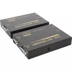 Удлинитель Aten VE150A-AT-G SVGA, 150 м, HD-DB15, M>F, со шнуром VGA, БП 220> 9V, (регулятор усиления видеосигнала)
