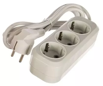 Удлинитель EKF UBA16-310-3-02 "Эксперт" 3 гнезда 2 метра 16А/3,0кВт с заземлением ПВС 3х1 PROxima