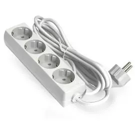 Удлинитель Exegate ECE-4-1.8W EX285812RUS 4 евророзетки с заземлением, 1.8м, белый