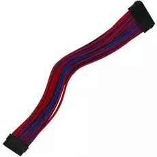 Удлинитель Nanoxia NX24V3EBR 24-pin ATX, 30см, индивидуальная оплетка, синий/красный