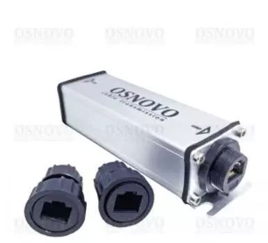 Удлинитель OSNOVO E-PoE/1W Уличный PoE 10M/100M Fast Ethernet до 500м (до 22W). Степень защиты - IP65. Увеличение расстояния передачи данных + питание